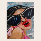 Summertime Girl with Big Black Glasses  Poster Gallery Image 4