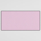 Check V - Lilac â Checkerboard Print Desk Mat Gallery Image 3