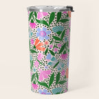 Summery Bright Floral  Travel Mug Gallery Image 2