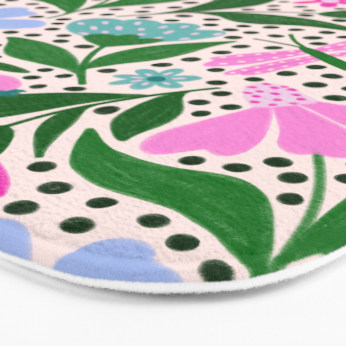 Summery Bright Floral  Bath Mat Gallery Image 3