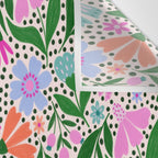 Summery Bright Floral  Wall Tapestry Gallery Image 3