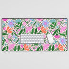 Summery Bright Floral  Desk Mat Gallery Image 1