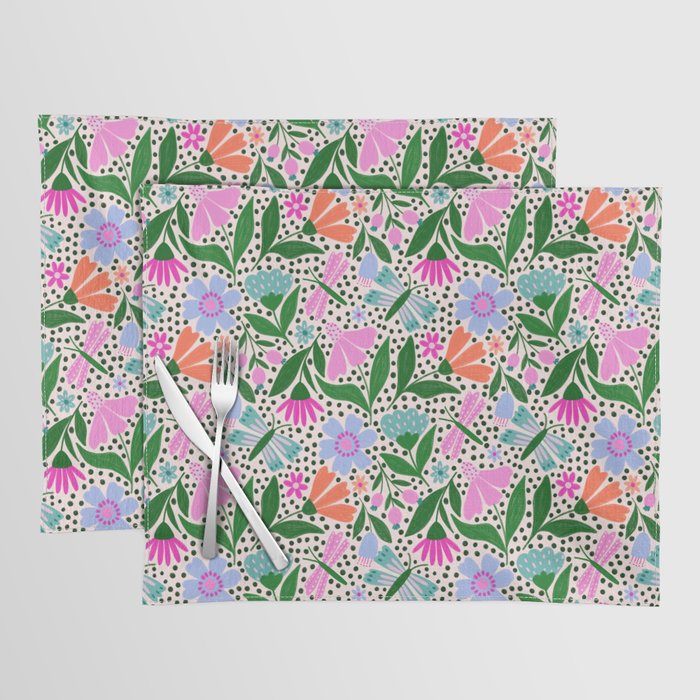 Summery Bright Floral  Placemat Gallery Image 1