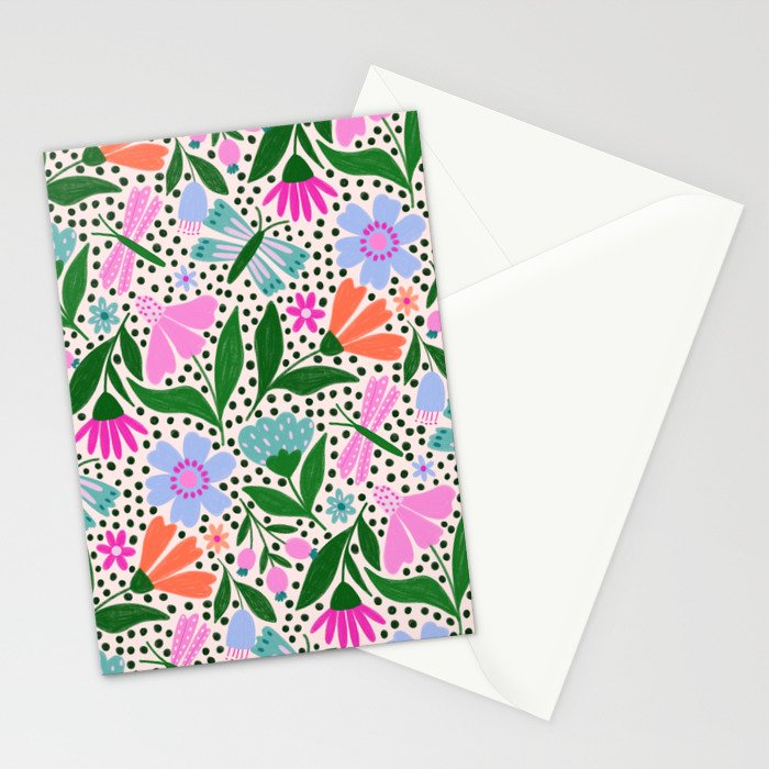 Summery Bright Floral  Stationery Card Gallery Image 2