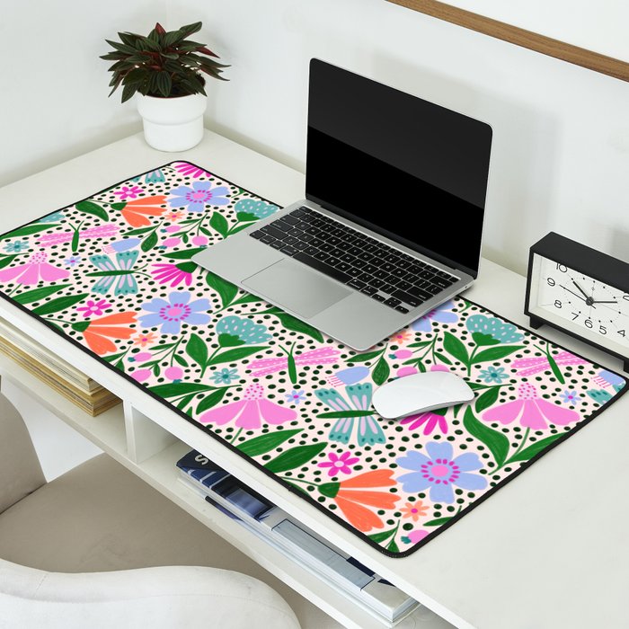 Summery Bright Floral  Desk Mat Gallery Image 2