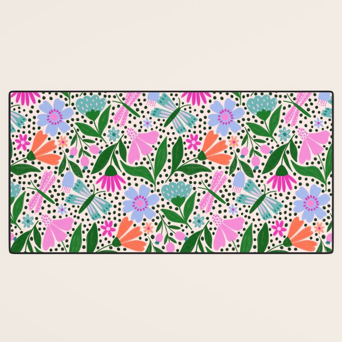 Summery Bright Floral  Desk Mat Gallery Image 3