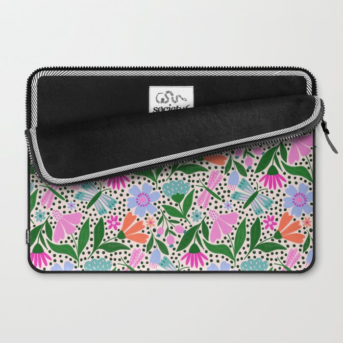 Summery Bright Floral  Laptop Sleeve Gallery Image 2