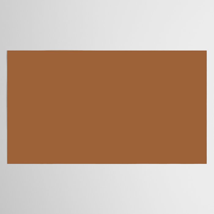 Burnt Orange Clay Solid Color Tablecloth Gallery Image 2
