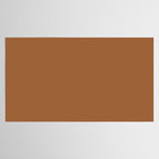 Burnt Orange Clay Solid Color Tablecloth Gallery Image 2
