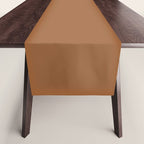Burnt Orange Clay Solid Color Table Runner Gallery Image 1