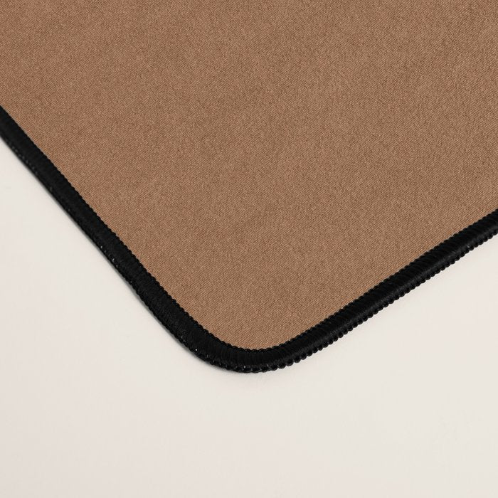 Burnt Orange Clay Solid Color Desk Mat Gallery Image 4