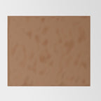 Burnt Orange Clay Solid Color Throw Blanket Gallery Image 2