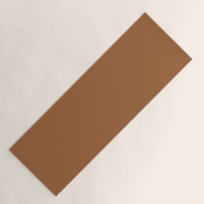 Burnt Orange Clay Solid Color Yoga Mat Gallery Image 1