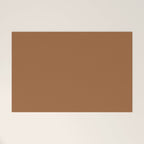 Burnt Orange Clay Solid Color Welcome Mat Gallery Image 1