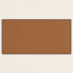 Burnt Orange Clay Solid Color Desk Mat Gallery Image 3