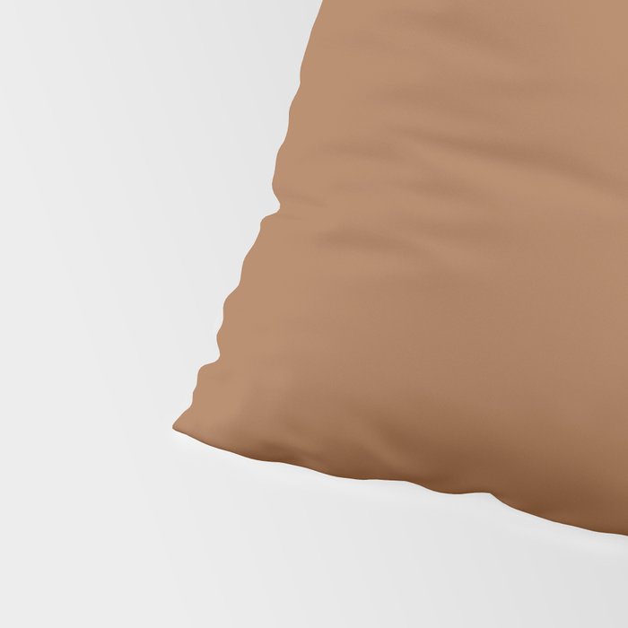 Burnt Orange Clay Solid Color Pillow Sham Gallery Image 4