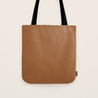 Burnt Orange Clay Solid Color Tote Bag Gallery Image 1