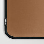 Burnt Orange Clay Solid Color Laptop Sleeve Gallery Image 3