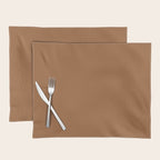 Burnt Orange Clay Solid Color Placemat Gallery Image 1