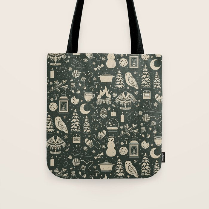Winter Nights: Forest Tote Bag Gallery Image 1