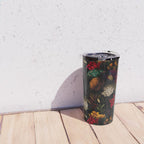 Midnight Hours Dark Vintage Flowers Garden Travel Mug Gallery Image 4