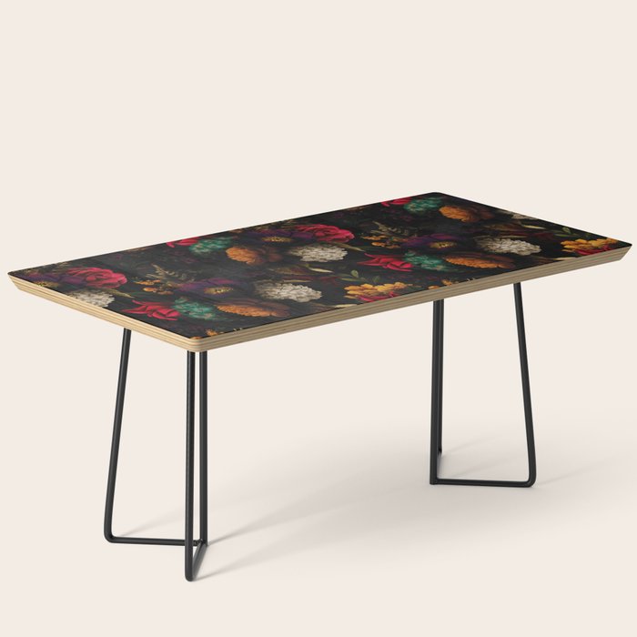 Midnight Hours Dark Vintage Flowers Garden Coffee Table Gallery Image 1