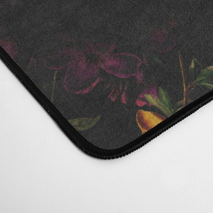 Midnight Hours Dark Vintage Flowers Garden Desk Mat Gallery Image 4