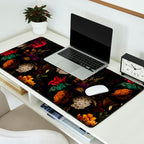 Midnight Hours Dark Vintage Flowers Garden Desk Mat Gallery Image 2