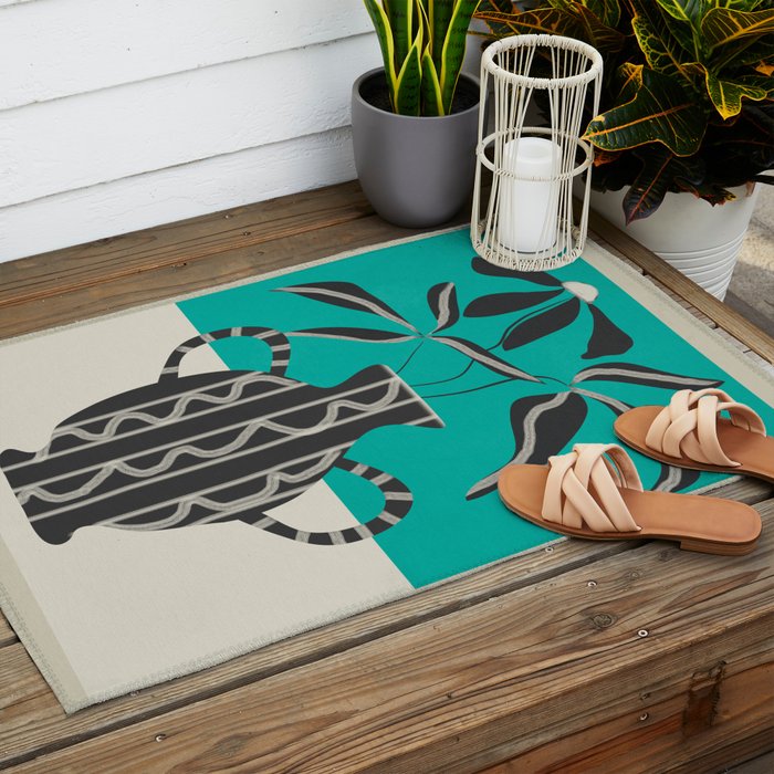 Minimalist Flora 7 Outdoor Rug Gallery Image 2