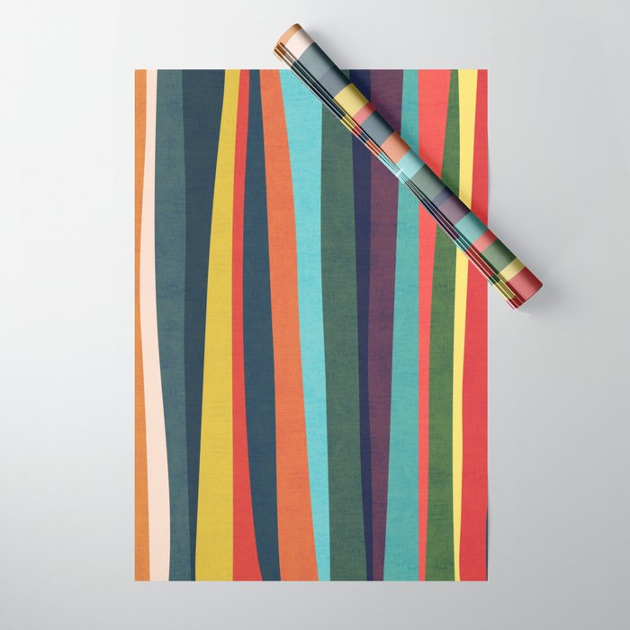 Mid-century zebra Wrapping Paper Gallery Image 1