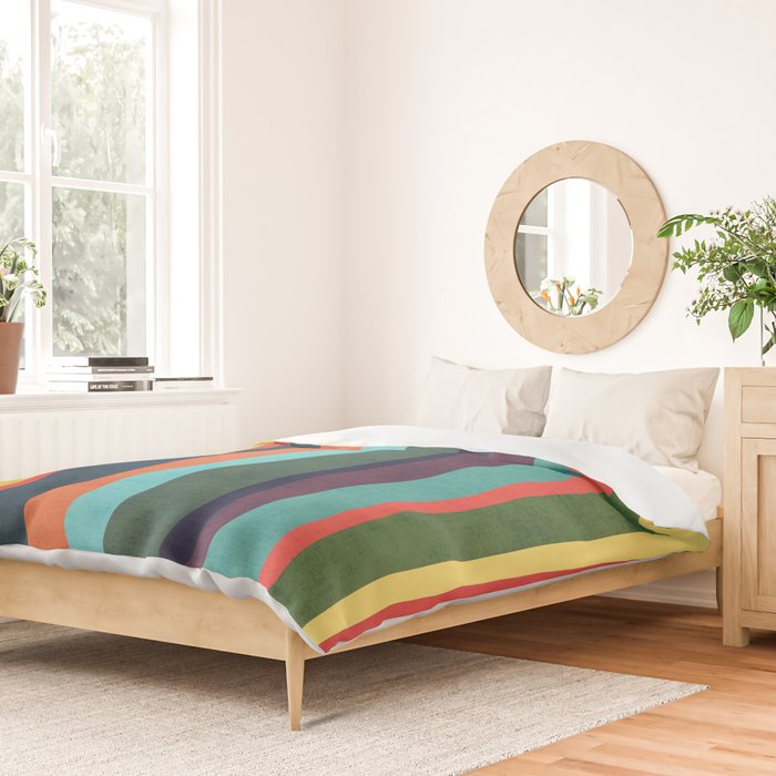 Mid-century zebra Duvet Cover Gallery Image 2