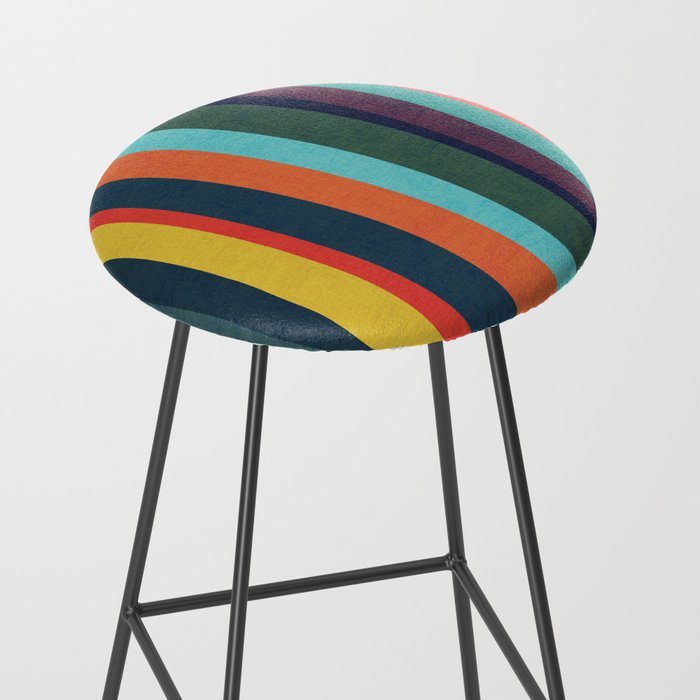 Mid-century zebra Stool Gallery Image 2