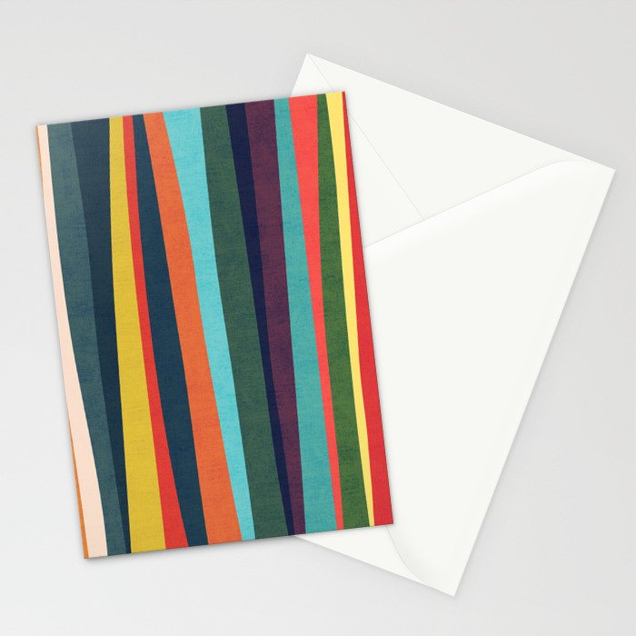 Mid-century zebra Stationery Card Gallery Image 2