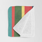 Mid-century zebra Throw Blanket Gallery Image 3