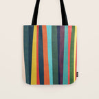 Mid-century zebra Tote Bag Gallery Image 1
