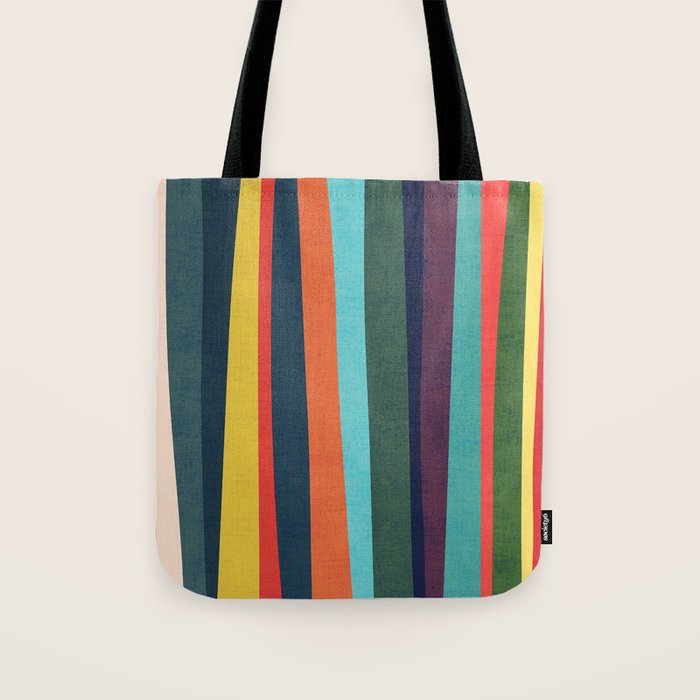 Mid-century zebra Tote Bag Gallery Image 1