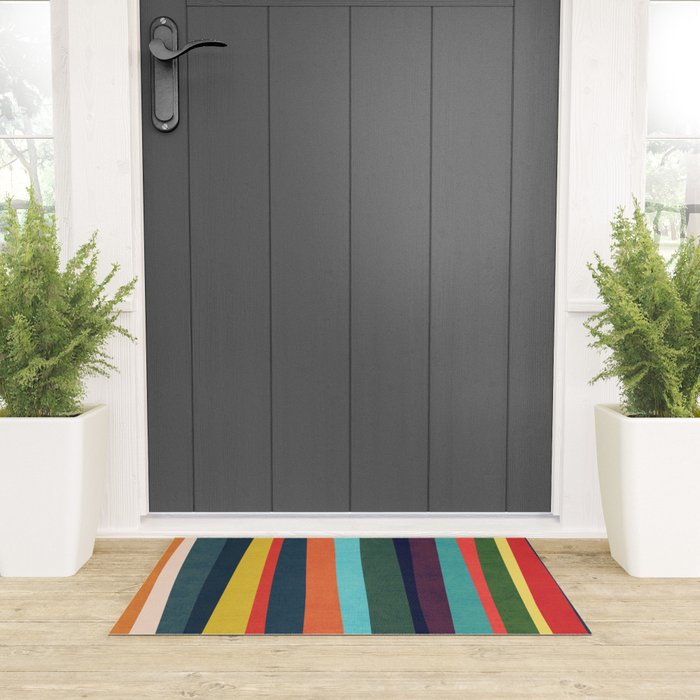 Mid-century zebra Welcome Mat Gallery Image 3