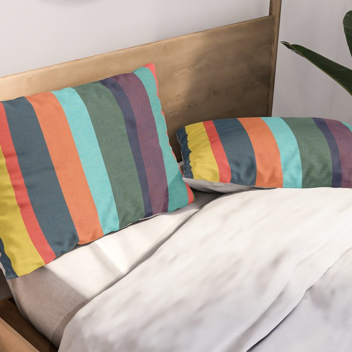 Mid-century zebra Pillow Sham Gallery Image 2