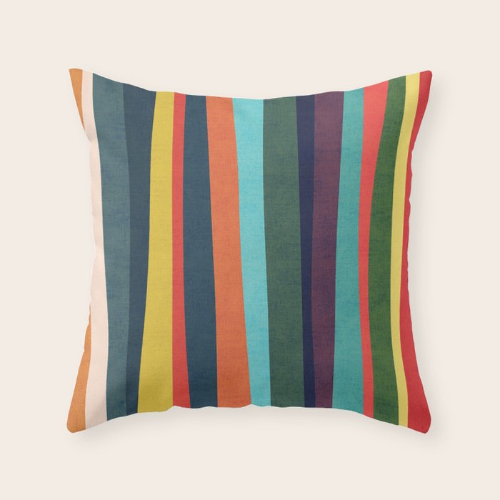 Mid-century zebra Throw Pillow Gallery Image 6