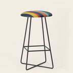 Mid-century zebra Stool Gallery Image 1