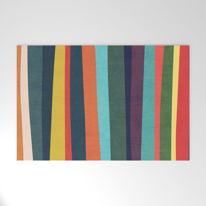 Mid-century zebra Welcome Mat Gallery Image 1