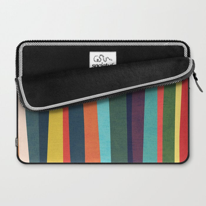 Mid-century zebra Laptop Sleeve Gallery Image 2