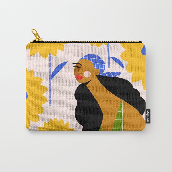 Sunflowers Carry All Pouch Gallery Image 1