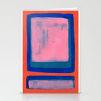 Double Blue Pink Colourfield  Stationery Card Gallery Image 2