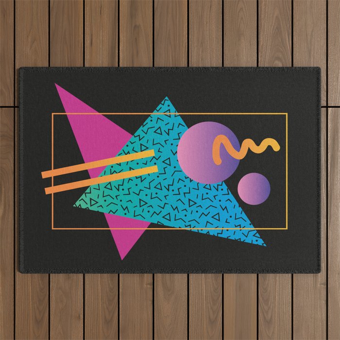 Memphis Pattern 24 - 80s / 90s Retro Outdoor Rug Gallery Image 1