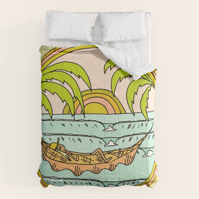 peaceful hammock life Comforter Gallery Image 6