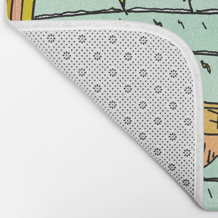 peaceful hammock life Bath Mat Gallery Image 2