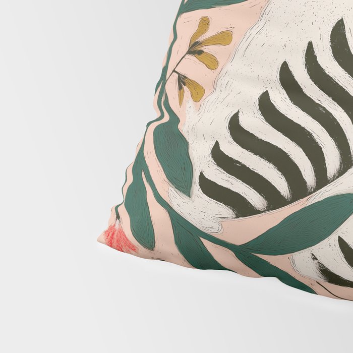 Hares Among Flowers Pillow Sham Gallery Image 4