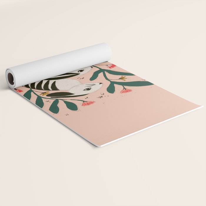 Hares Among Flowers Yoga Mat Gallery Image 2