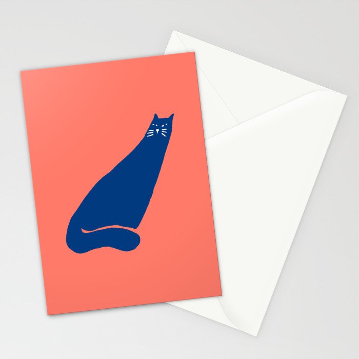 Cat in the wind Stationery Card Gallery Image 2